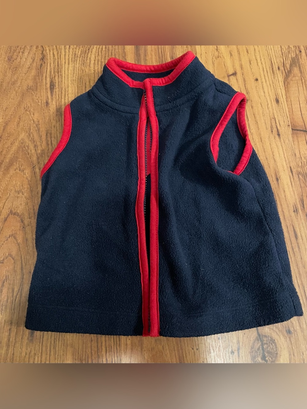 Place Kids Red Trim Black Vest